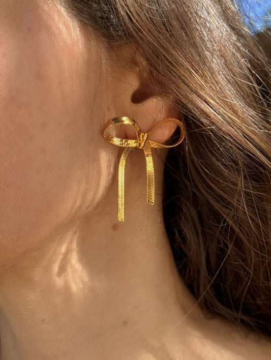 "Orchid" Bow Earrings