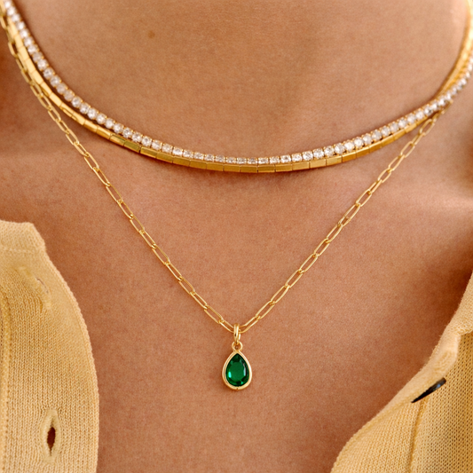 "Signature Tear Drop" Stone Pendants