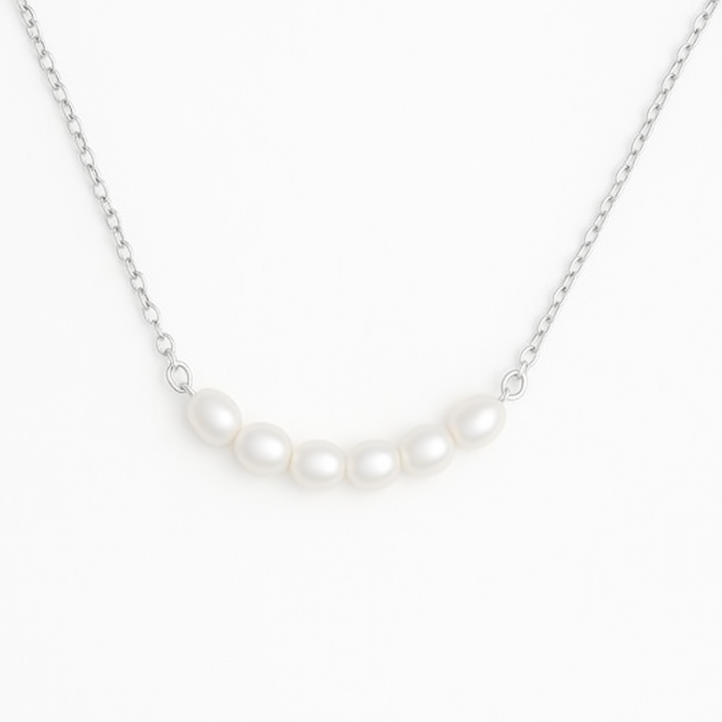 "White Pearls" Pendant Necklace
