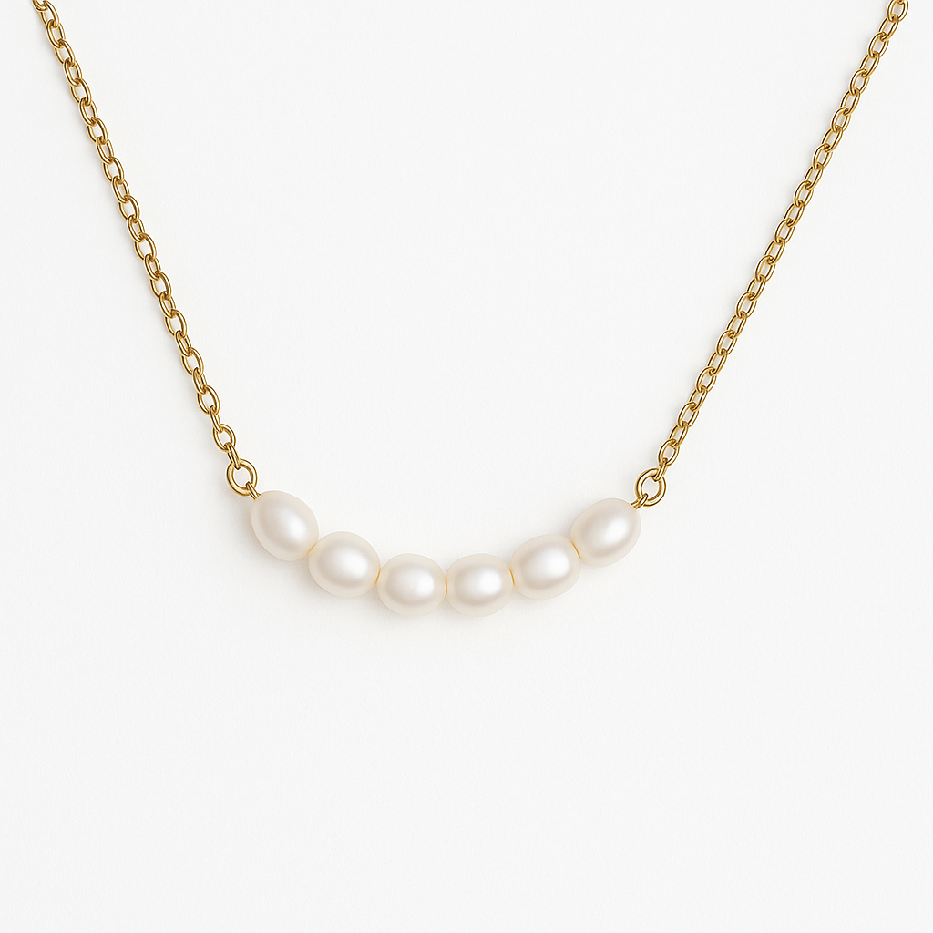 "White Pearls" Pendant Necklace