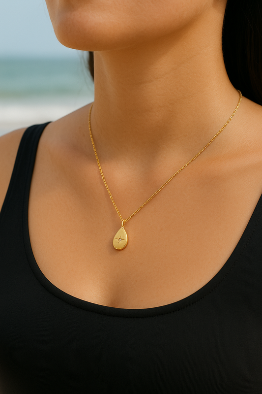 "Flower Gem" Pendant Necklace