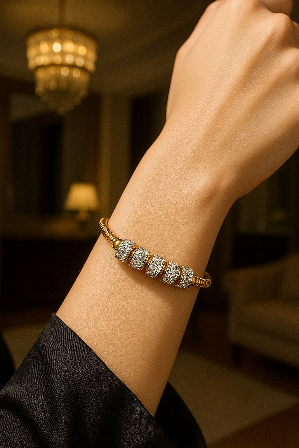 "Geranium" Fidget Bangle