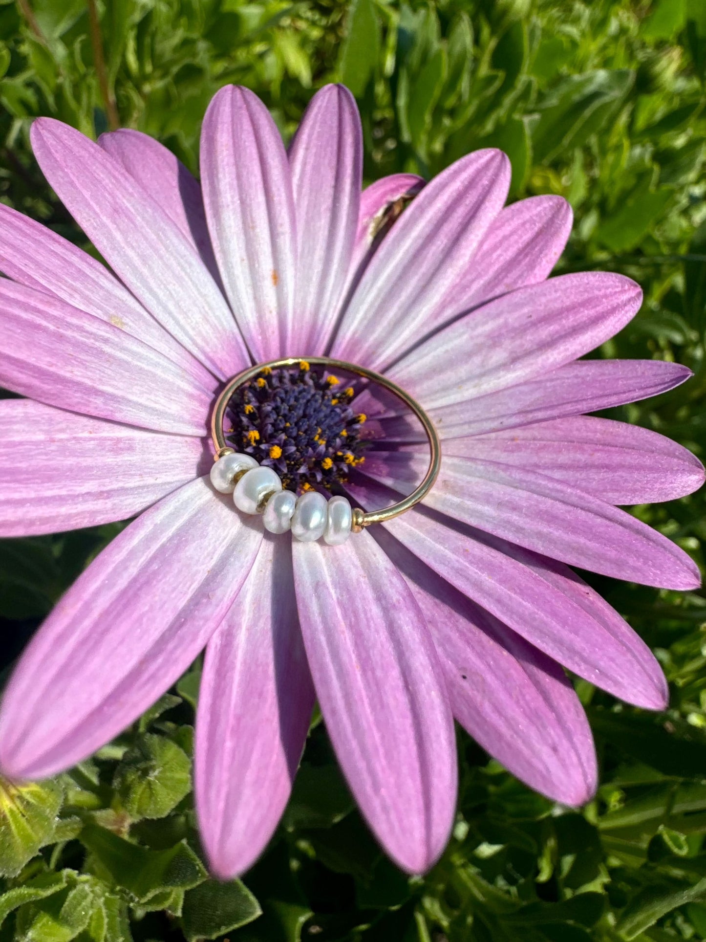 "Aspen Daisy" Pearl Ring
