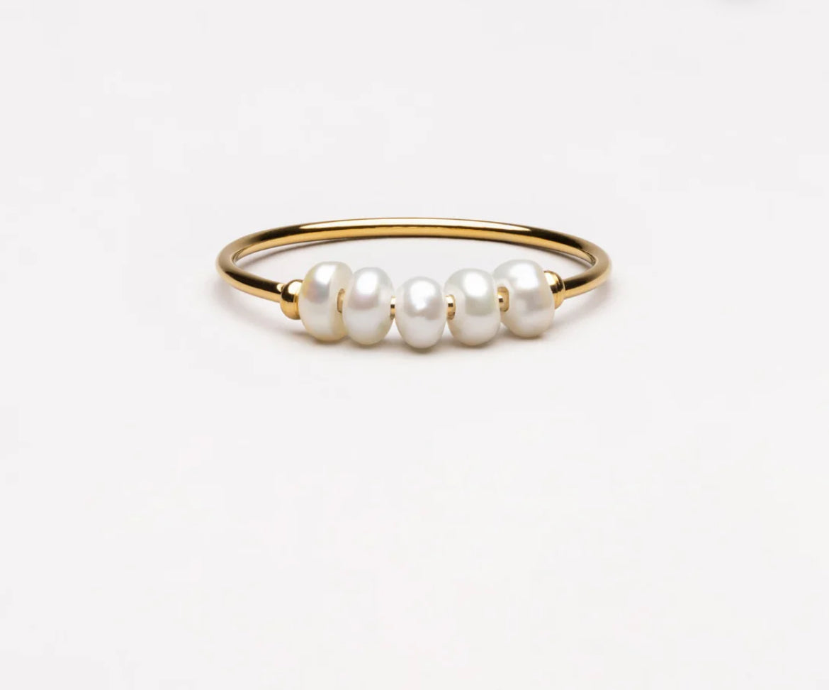 "Aspen Daisy" Pearl Ring