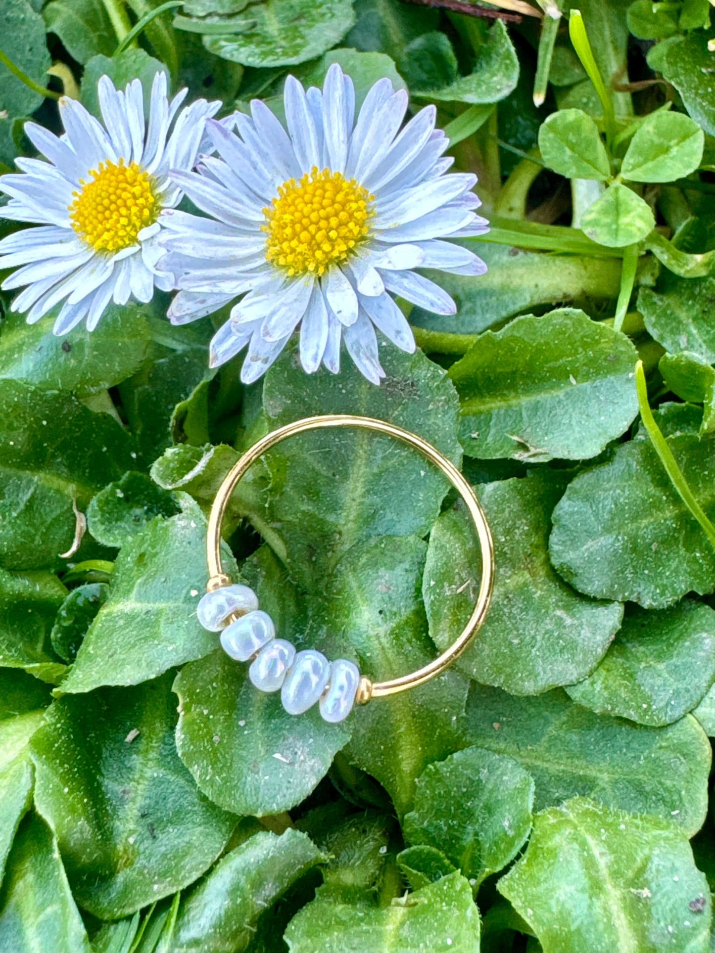 "Aspen Daisy" Pearl Ring