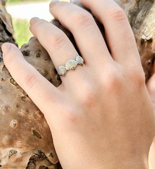 "Blue Lotus" Adjustable Ring