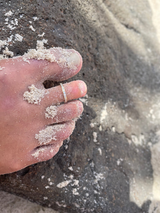 "Cascade" Diamanté Toe Ring