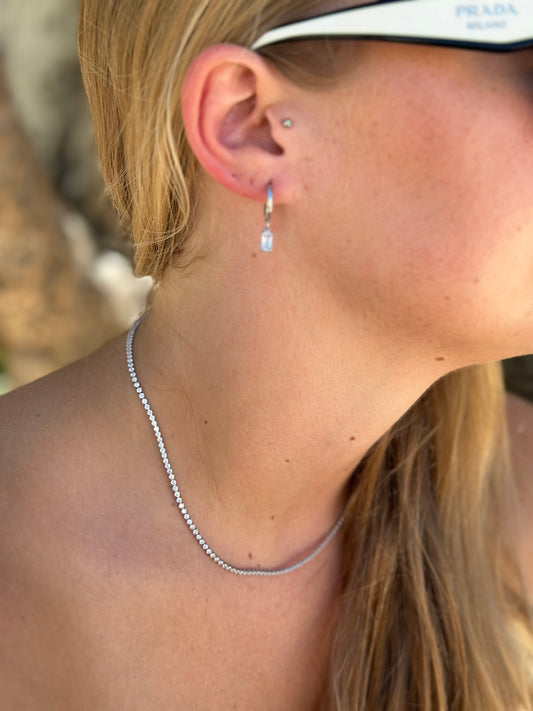 "Forget-Me-Not" Tennis Necklace