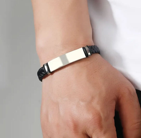 "Calix" Braided Leather Bracelet