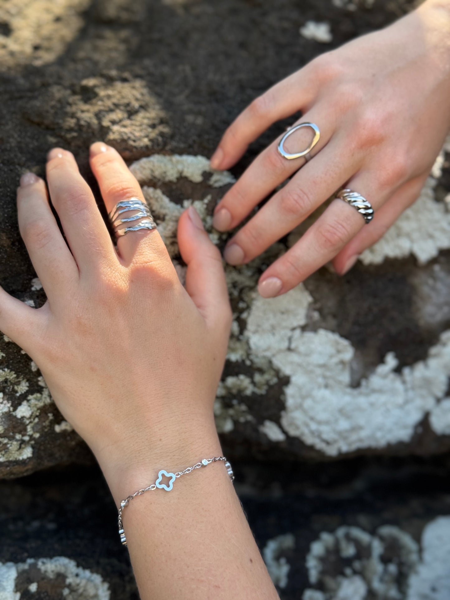 "Mistflower" Adjustable Ring