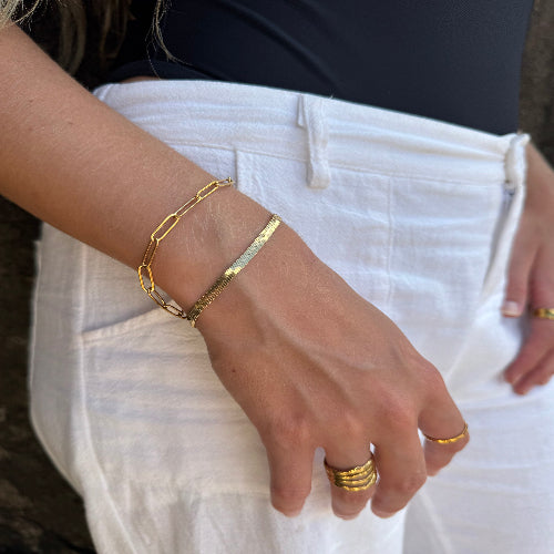 "Wattle" Herringbone Bracelet