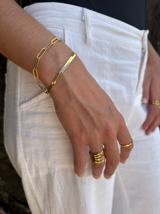 "Daisy" Paperclip Bracelet