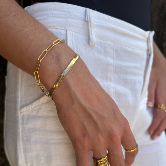 "Daisy" Paperclip Bracelet