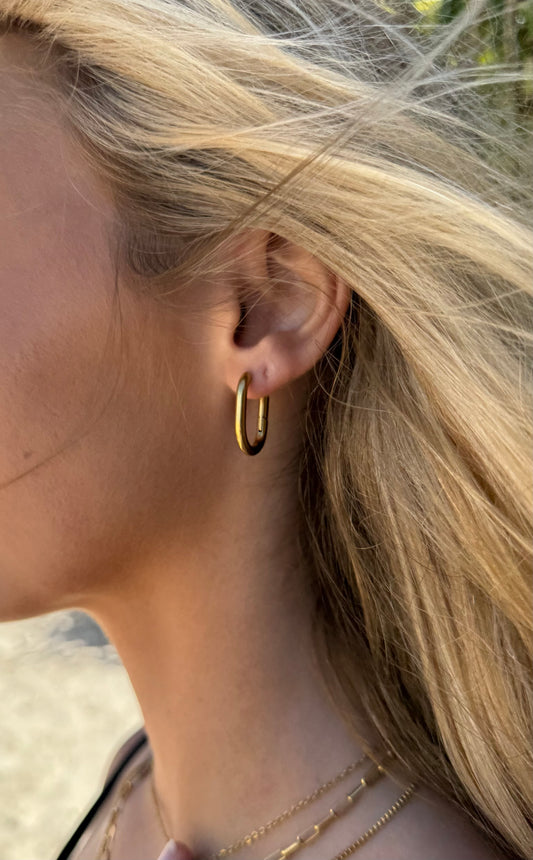 "Dahlia" Hoop Earrings