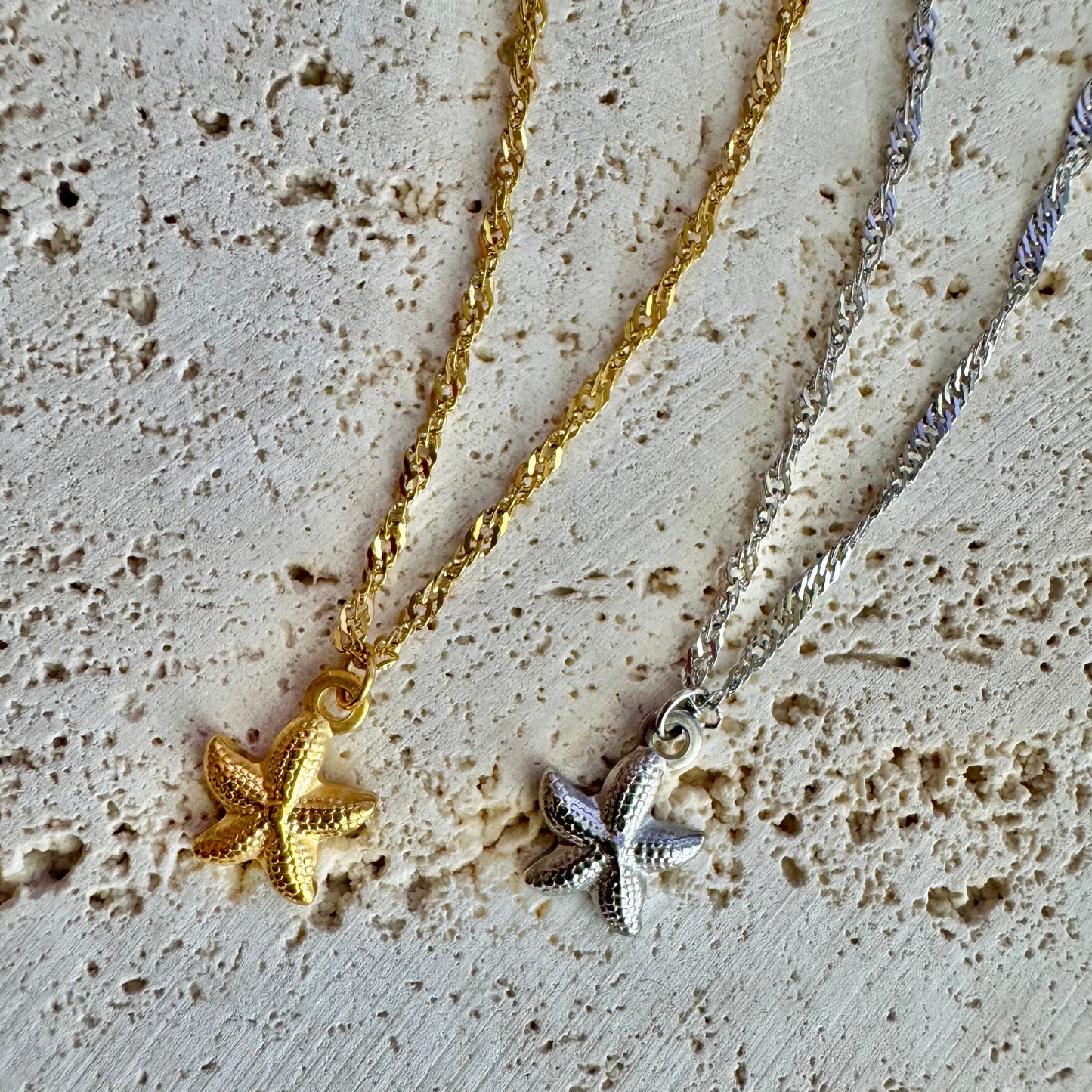 "Sea Holly" Starfish Necklace