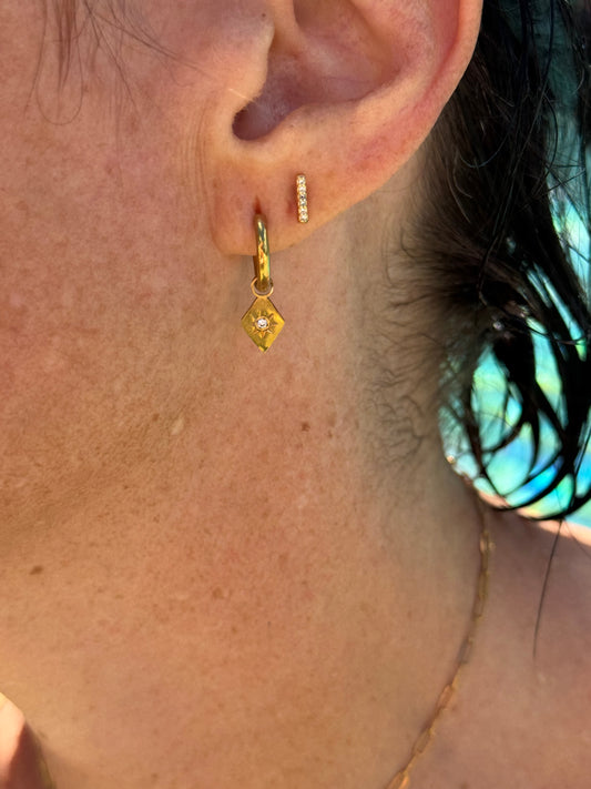 "Shooting Stars" Pendant Earrings