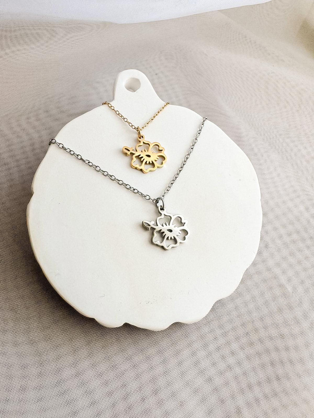 "Hibiscus" Necklace