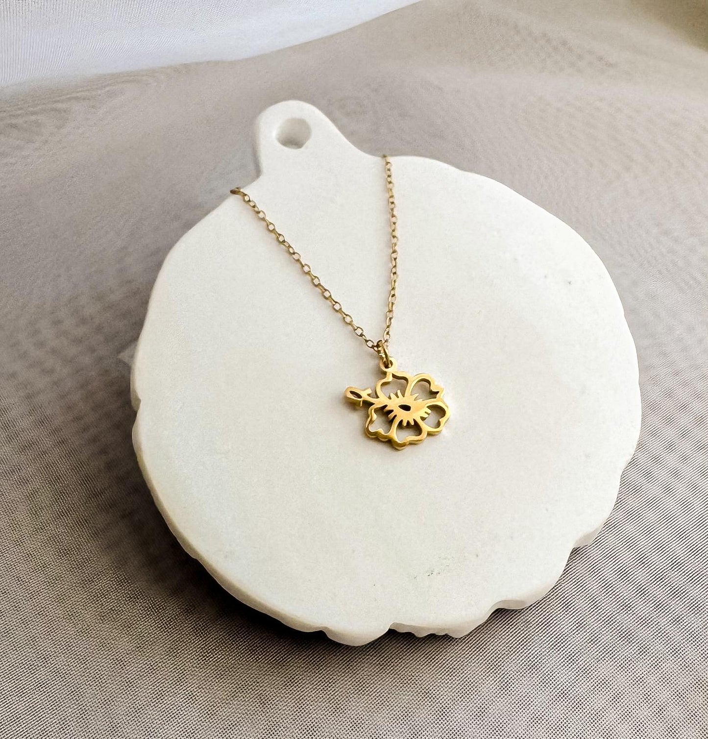 "Hibiscus" Necklace