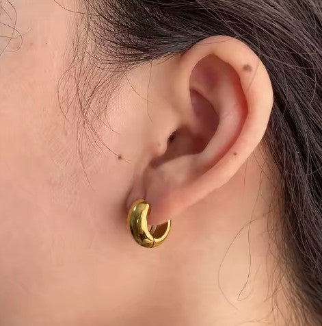 "Zinnia" Hoop Earrings