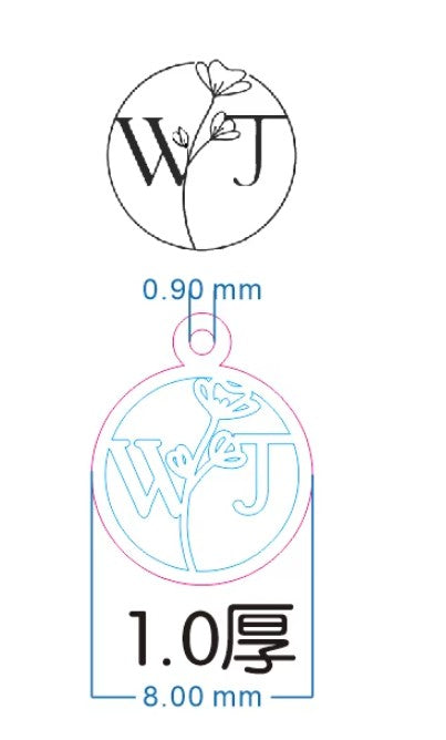 Wyldflower Logo Jewellery Tag