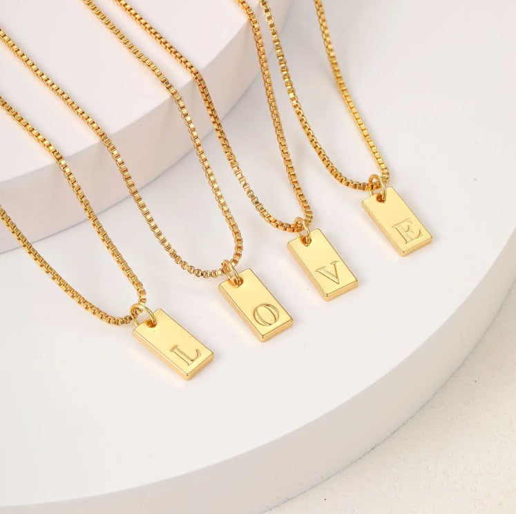 "Mariposa" Initial Necklace