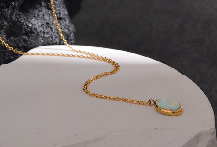"Lotus" Opal Necklace
