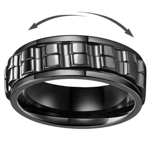 "Onyx" Fidget Ring