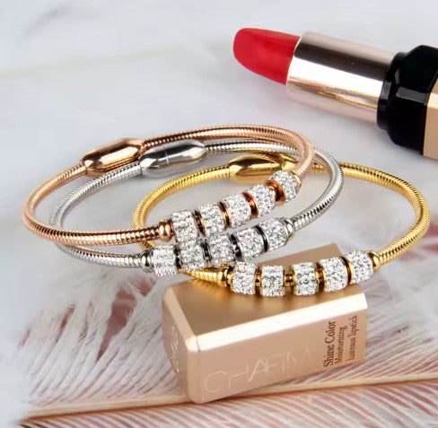 "Geranium" Fidget Bangle