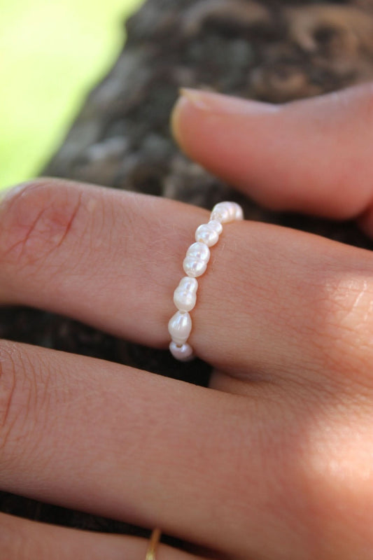 "Acacia" Pearl Ring - Waterproof pearl ring
