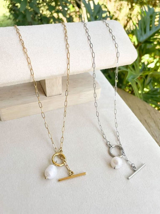 "Aster" Pearl Necklace - Wyldflower Jewellery