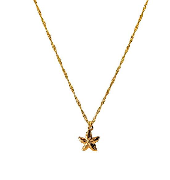 "Sea Holly" Starfish Necklace