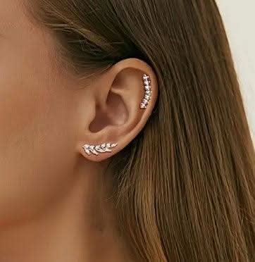 "Violet" Helix Single Studs - Wyldflower Jewellery