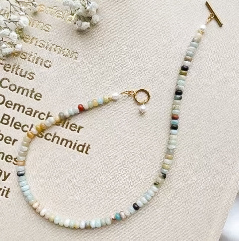 "Carnation" Bead Necklace
