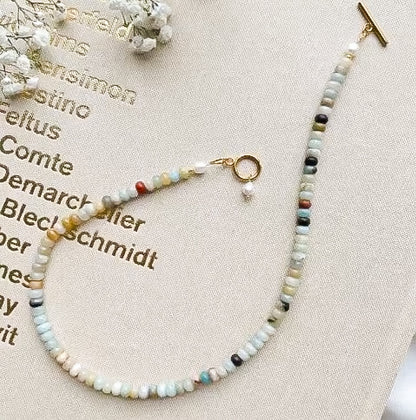 "Carnation" Bead Necklace