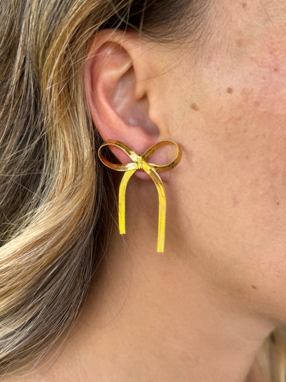 "Orchid" Bow Earrings