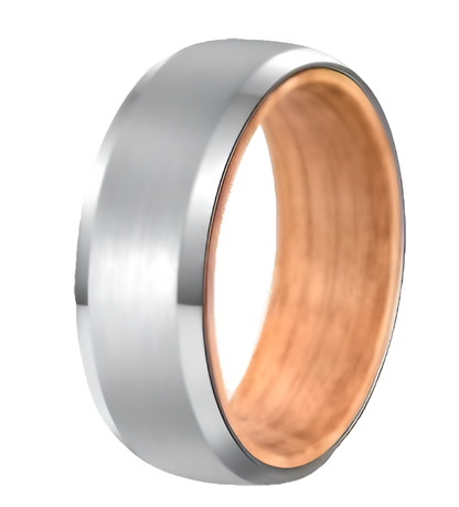 "Aster" Brushed Metal Ring