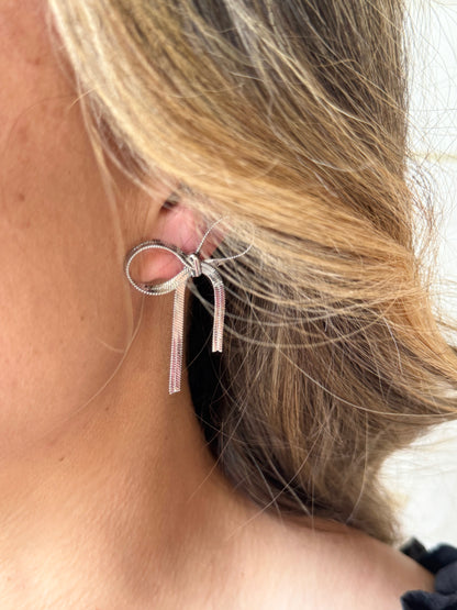 "Orchid" Bow Earrings