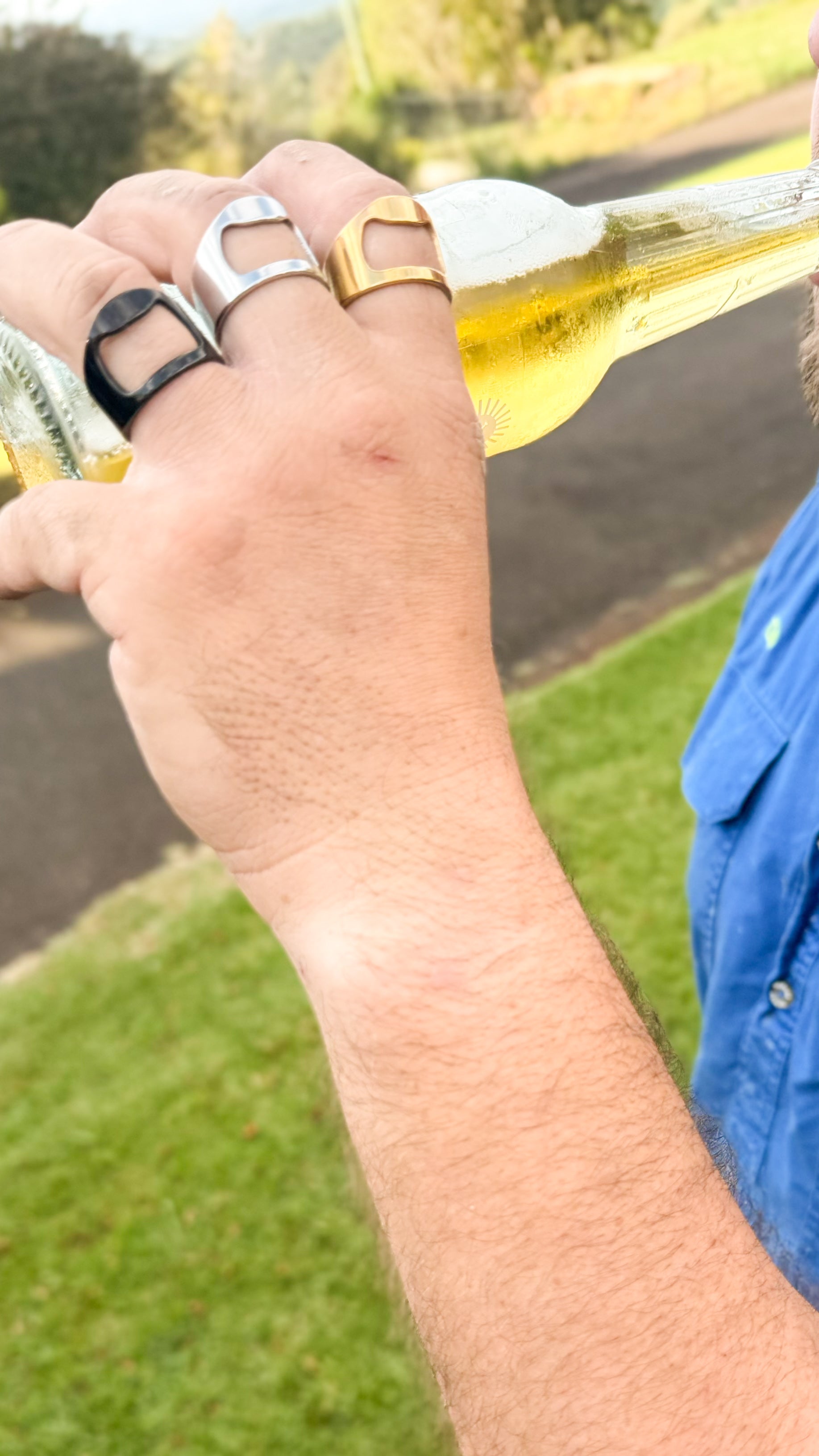 "Hemlock" Bottle Opener Ring