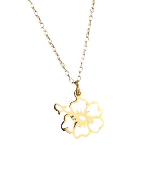 "Hibiscus" Necklace