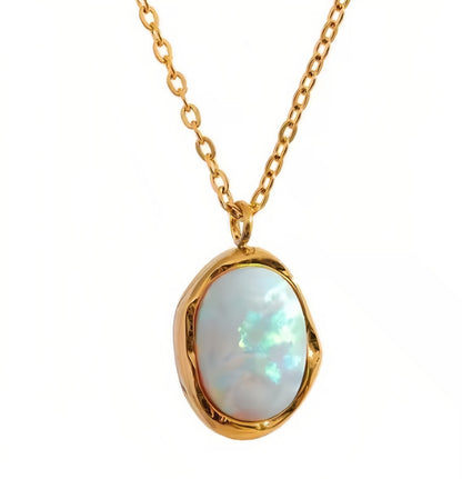 "Lotus" Opal Necklace