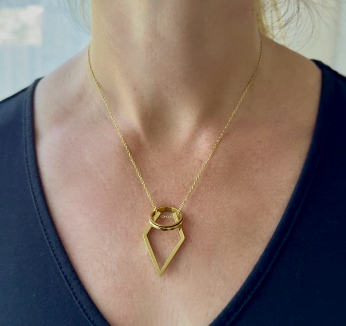 "Tansy" Ring Keeper Necklace