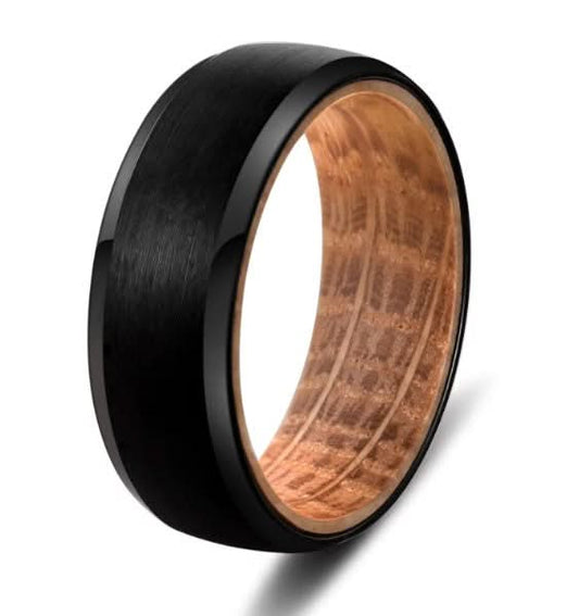 "Aster" Brushed Metal Ring