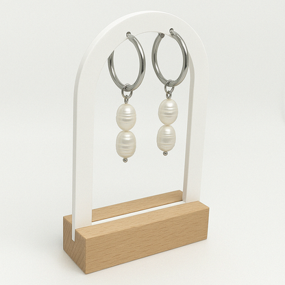 "Peony" Pearl Earrings