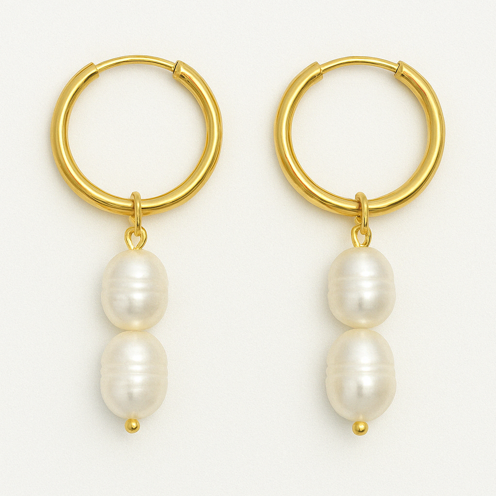 "Peony" Pearl Earrings