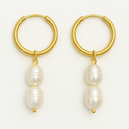 "Peony" Pearl Earrings