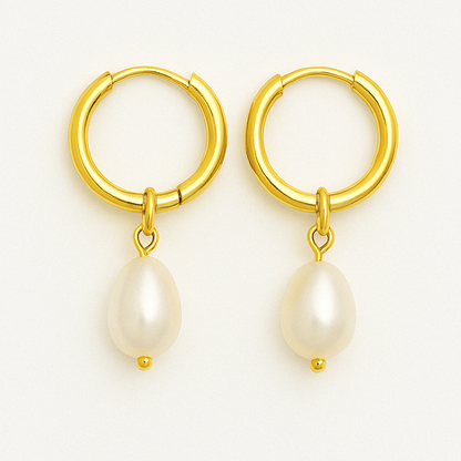 "Blazing Star" Pearl Earrings