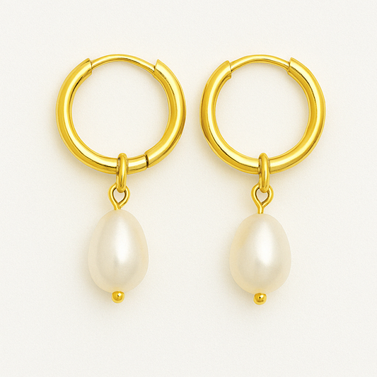 "Blazing Star" Freshwater Pearl Earrings