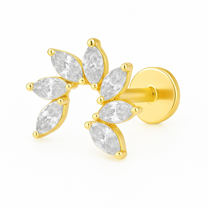 "Diamond Frost" Helix Earring