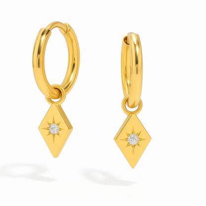 "Shooting Stars" Pendant Earrings