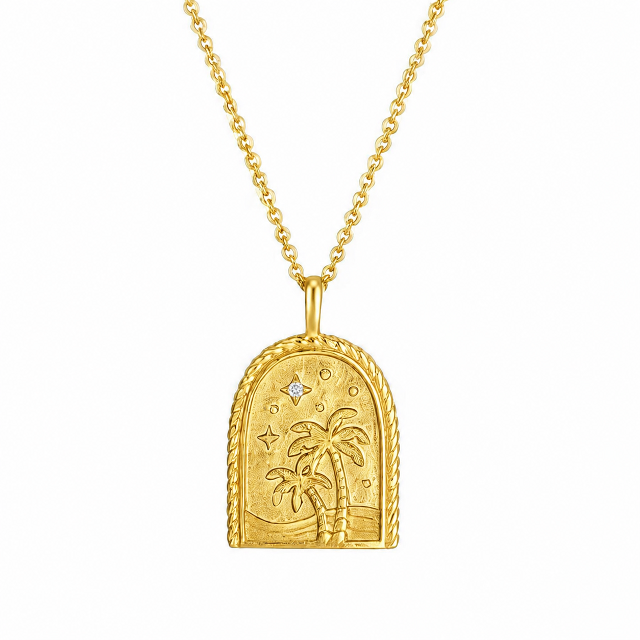 Waterproof hypoallergenic necklace 